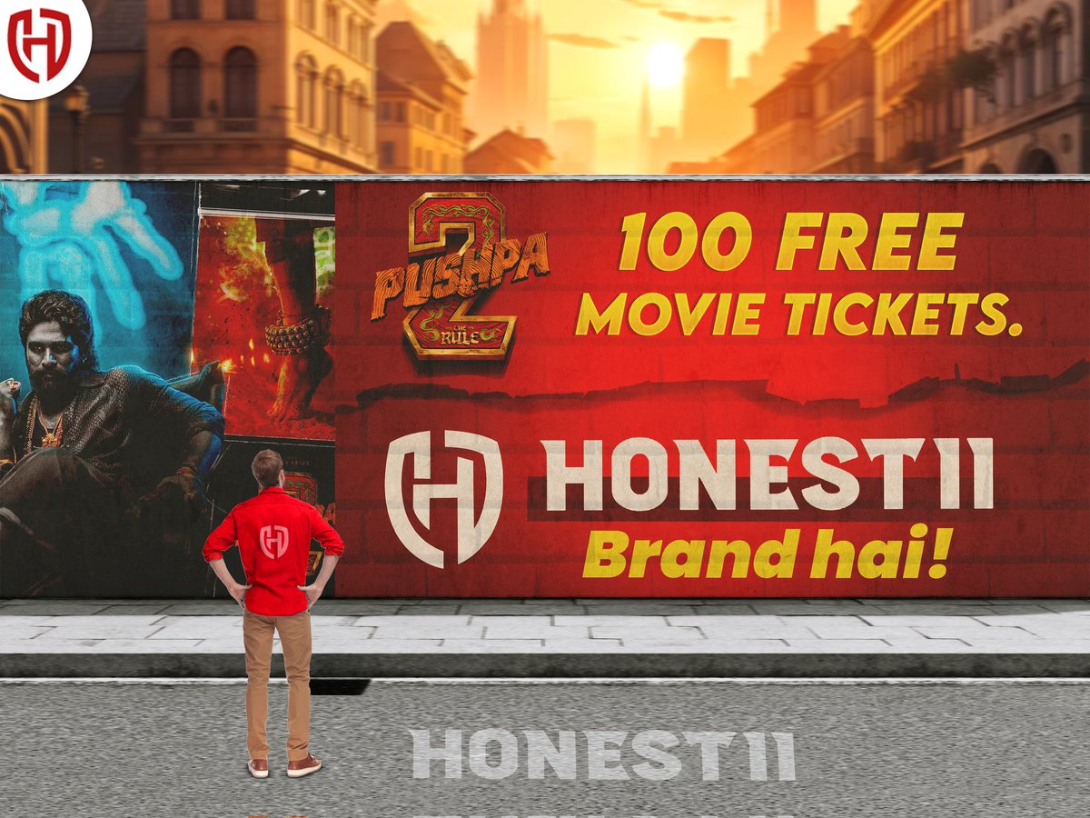 Honest11ofc's tweet photo. Pushpa 2 : 100 FREE Movie Ticket 🎟
Bas Team Banao Honest11 pe 😍
100% Tax Free App Honest11 👌
Get 10%% Extra Real Cash 💵 
On First Deposit 🥳 
Download Honest11 Now👇🏻
https://t.co/8NzjKqesss

#pushpa2 #pushpa2freemovieticket #freemovieticketpushpa2 #pushpa2free #cricket https://t.co/bLfMoWS1EZ