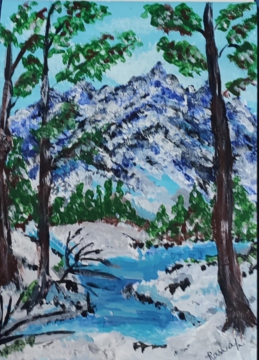 RashnaGazder's tweet photo. Happy December! As winter's chill settles in, may the warmth of love, laughter, and festivities be with you !  Wishing you the Best  of cherished moments in the last month of 2024 with my painting in acrylics !  
#Decemberwish #firstdecember https://t.co/l1rtYluzYR