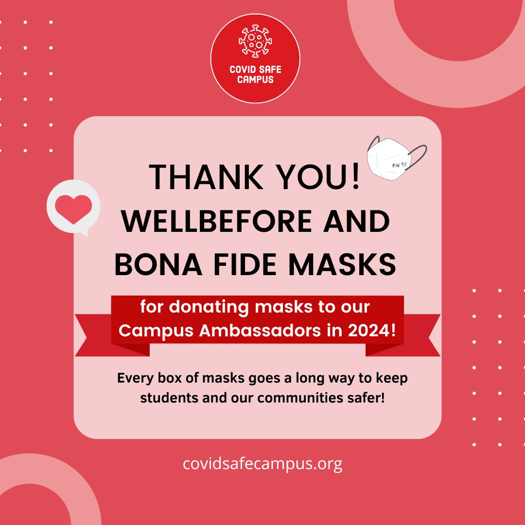 COVIDSafeCampus's tweet photo. Thanks to your support this November we have the resources to keep operating for the rest of the Fall 2024 semester. Look out for our Giving Tuesday campaign soon to help sustain our work for 2025! https://t.co/Cr9CzIow2f