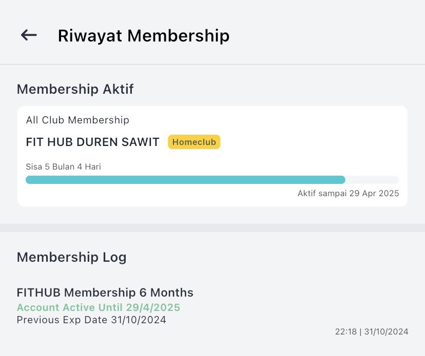 bellputrip's tweet image. halo gais! aku hectic bgt urusan sampe baru buka x lagi:( aku jual member gym fithub masa berlaku 5 bulan dengan harga 1,2 boleh nego tapi tipiz aja yah kak sampe jadi 🥺 homeclub bisa diganti ya. yukk minat boleh tanya tanya dulu atau dm yaa! 🥰 #WTS #membergym #fithub