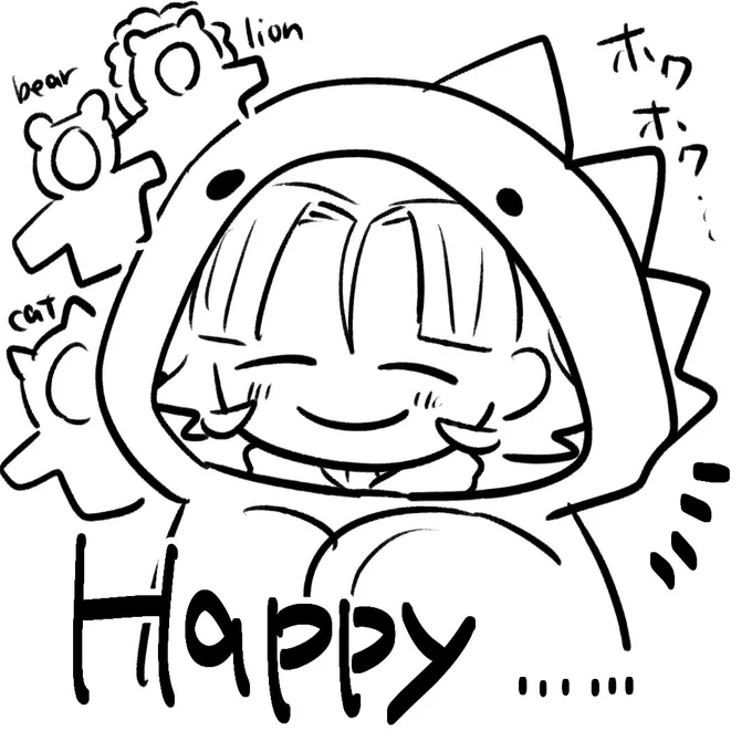 私服真っ黒なのに、ぬいぐるみに包まれたい欲とモコモコに包まれたい欲があるので冬の自宅は動物園 