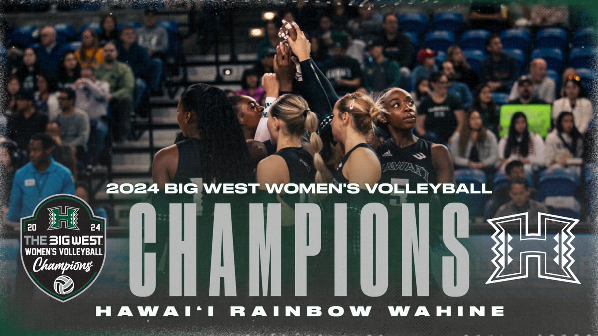 PUT ANOTHER 𝘽𝙊𝙒 ON THE TROPHY 🏆🌈

@hawaiiwvb claims back-to-back conference championships after downing top-seed Cal Poly, 3-1!

This is the 42nd overall NCAA tournament appearance and 31st appearance in a row for UH.

#𝗢𝗻𝗹𝘆𝗧𝗵𝗲𝗕𝗼𝗹𝗱 x #NCAAWVB x #GoBows