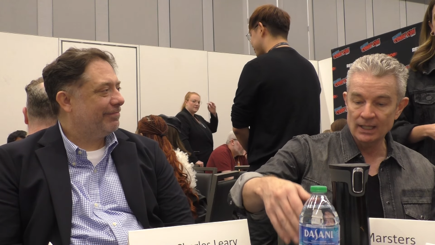 jamie_marsters's tweet photo. Pics of the Day: James Marsters &amp; James Leary chatting all things #Slayers at New York Comic Con 2023 

@JamesMarstersOf #JamesMarsters #JamesLeary #JamesCLeary #Buffy #BuffytheVampireSlayer #BtVS #Spike #Clem #Besties #TheBestestBesties #Splem @audibleuk @audible_com https://t.co/6xjDWu480g