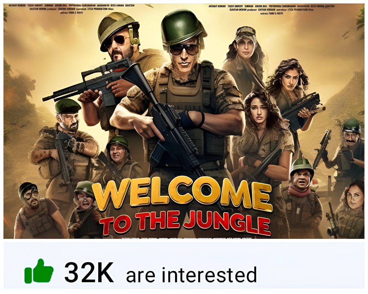 AkshayK66719595's tweet photo. #32k Bms Rate Completed
#Welcom3 !!! 🔥
People's excitement for this film is at the next level When its announcement video came, it was clear that the film should be made well !!
#AkshayKumar #WelcomeToTheJungle https://t.co/1rcNpbIjna