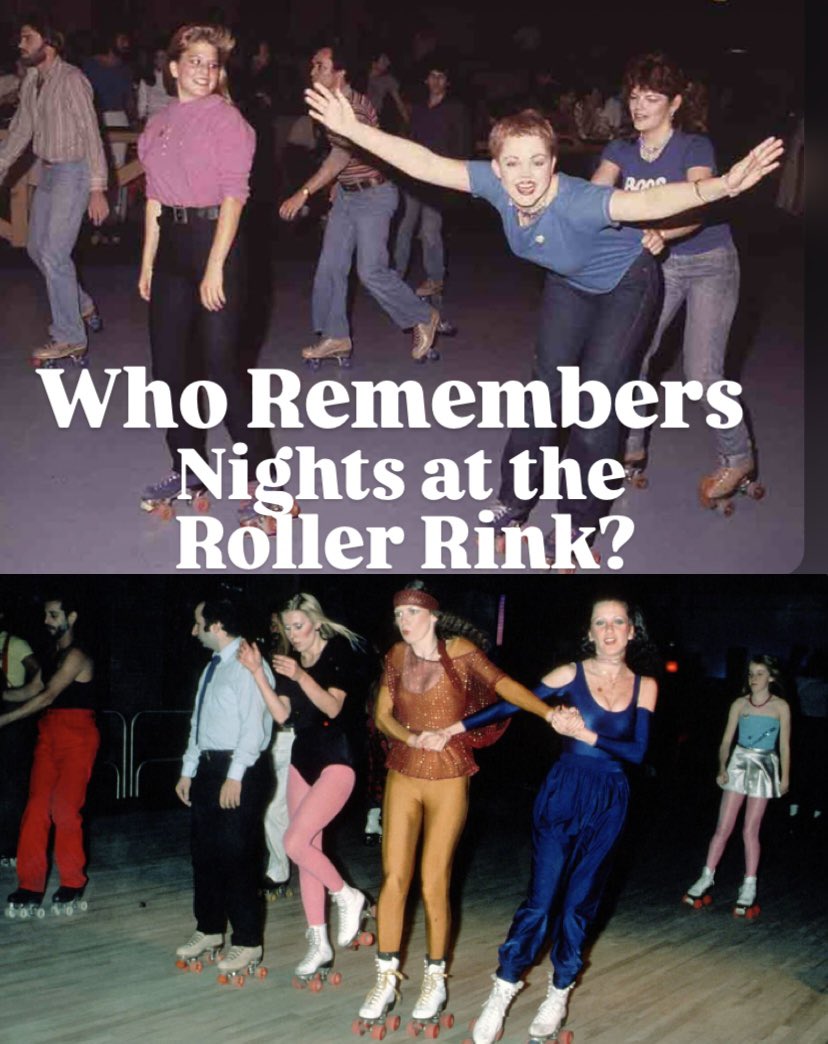 80sThen80sNow's tweet photo. The Idea of Meeting Up With Your Friends To Spend Hours Going Around and Around in Circles While Your Favorite Music Was Playing Was Nothing Short of Heaven. 

#rollerrink #familynight #friendshipgoals #friemdgoals #rollerskating #skating https://t.co/m4S7FIXP8e