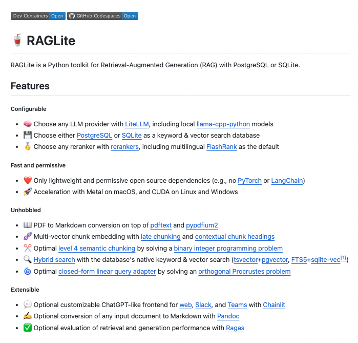 Saboo_Shubham_'s tweet photo. Python toolkit to build RAG apps with with PostgreSQL.

Works with Claude Sonnet 3.5, GPT-4o and Llama 3 running locally on your computer (100% free and without internet). https://t.co/lJbri33JNo