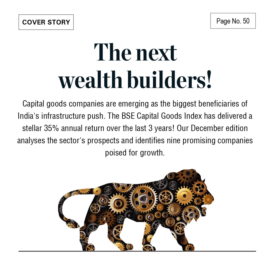 ValueResearch's tweet photo. 1️⃣

🚀 Capital Goods Take Centre Stage
With a 35% annual return over the last 3 years, capital goods are the biggest beneficiaries of India’s infra push. 

Discover 9 companies poised for growth.

Read: https://t.co/O59J0xJdH4

#CapitalGoods #StockMarket #WealthInsight #Investing https://t.co/mvbXbtG3cm