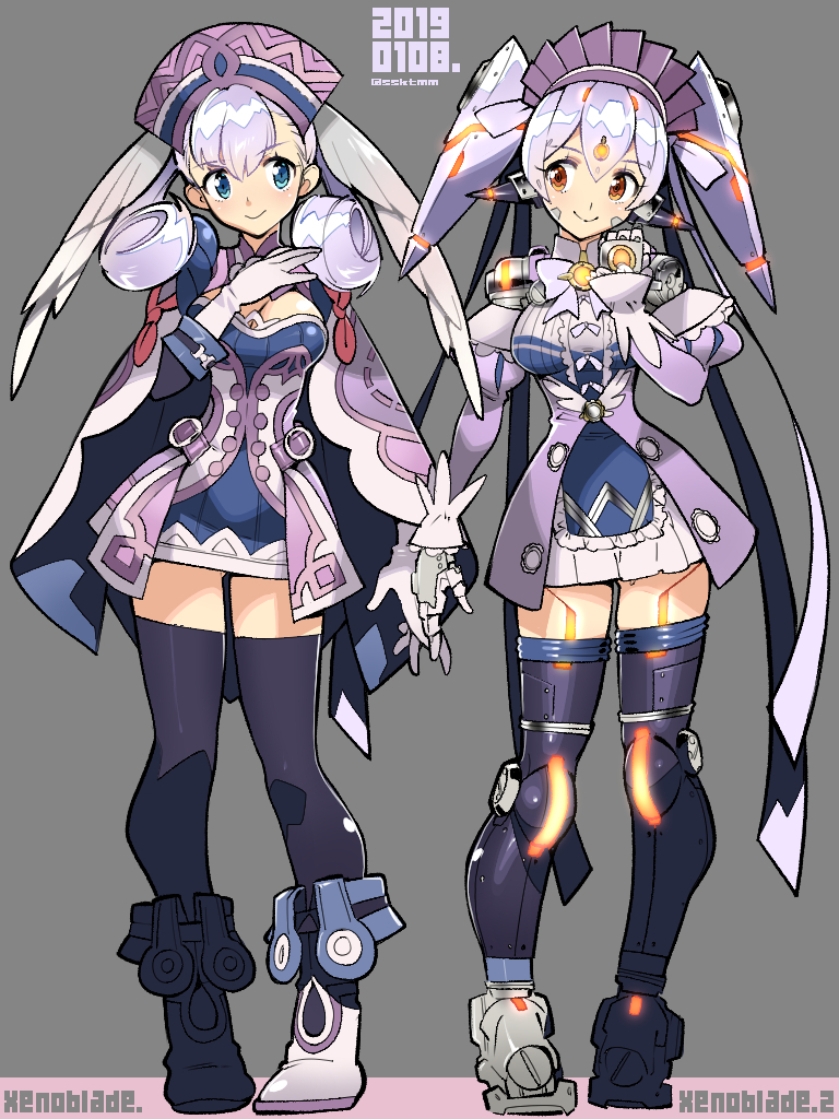 ヒカリ(ゼノブレイド2) ,ニア(ゼノブレイド2) ,プネウマ(ゼノブレイド2) ,ホムラ(ゼノブレイド2) ,レックス(ゼノブレイド2) 「(再掲)#ゼノブレイド2 」|しゅはんのイラスト