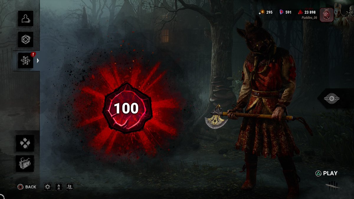 Tom368's tweet image. 4000 hours and two PlayStations later (ps4 &amp;amp; ps5) my first prestige 100 killer 😎👌🏽 #dbd #consolehuntress #huntressmain #DeadbyDaylight