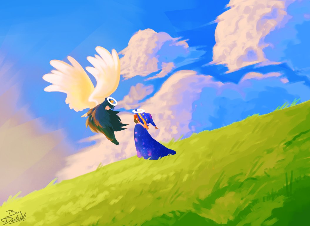 ByDulxe's tweet photo. — DUXO y AQUINO de SDBW 🐧💫 
🌱 SDBW!Duxo : Te estuve esperando, Aquino... 
(( SDBW : Universo espejo a WBDS ))

#DUXO #duxofanart #AQUINO #aquinofanart ; #FinalWBNSxMC https://t.co/MywPLKTaRW