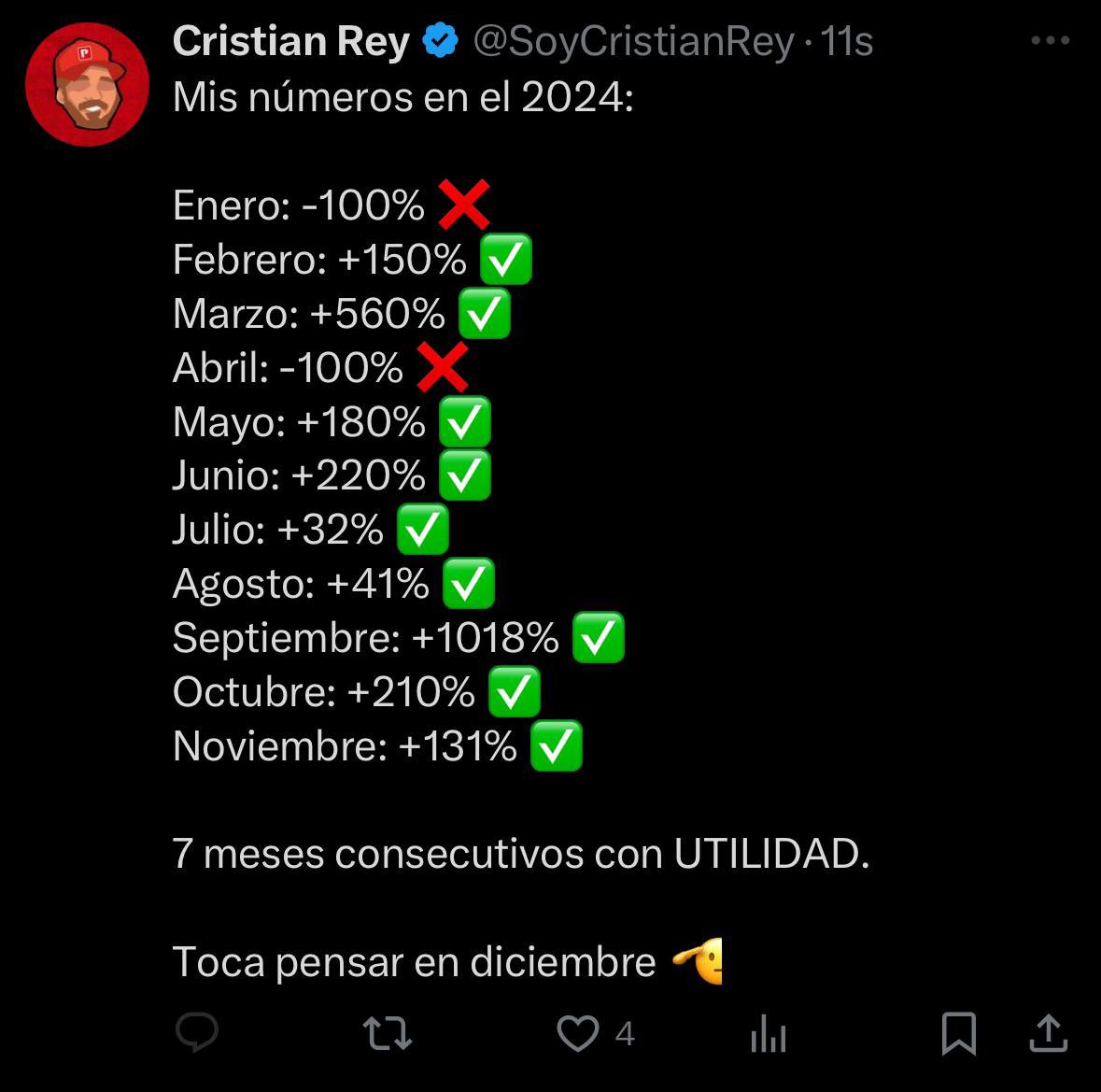 PickCristianRey's tweet photo. 💥 VAMOS POR OTRO MES DE LOCURA CON EL REY 🤴

Todos los interesados en entrar al grupo de Cristian Rey solo den click aquí.

Solo hay 20 LUGARES a PRECIO PREVENTA 💣 

➡️: https://t.co/7gM9AyeHUe https://t.co/sxcUSAzo6D