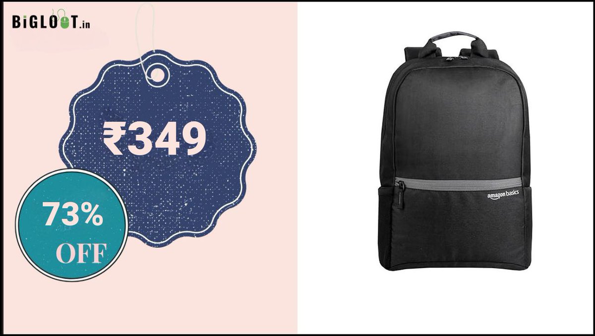 BiglootIN's tweet photo. 🎒 Amazon Basics Backpack 15.6 inch @ ₹349!  

🛍️ Shop Now: https://t.co/2lCGelJa29  
✅ Perfect for Office, College &amp; Travel!  
📏 20L | Fits laptops up to 15.6 inches.  

⏳ Grab yours now – Limited stock!  
#AmazonBasics #BackpackDeal #ShoppingLoot #AmazonDeals #WorldAIDSDay https://t.co/pXKSWzwhYE