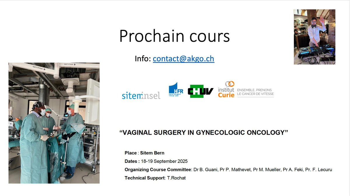 Spoiler Alert! ‼️
We are excited to announce that preparations for the next course, “Vaginal Surgery in Gynecologic Oncology”, are well underway! We can already reveal that the event will take place at SITEM Bern 🇨🇭on September 18–19, 2025.
Stay tuned for more updates!