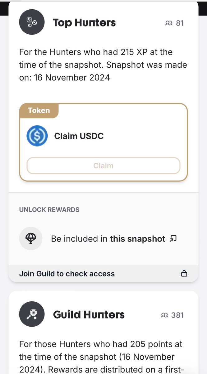 FamilyIco's tweet image. Gm!!!
#Guid üzerinde 215 ve 205 XP sahip olanlar ücretsiz şekilde #usdc Ödüllerini Talep Edebilir
Kontrol link 👇👇👇
guild.xyz/our-guild
Hızlı gelen alır. Havadan gelen para hızlıca kontrol edelim usdc claimleyelim.
Bu twite RT LİKE atarak destek olabilirsiniz.