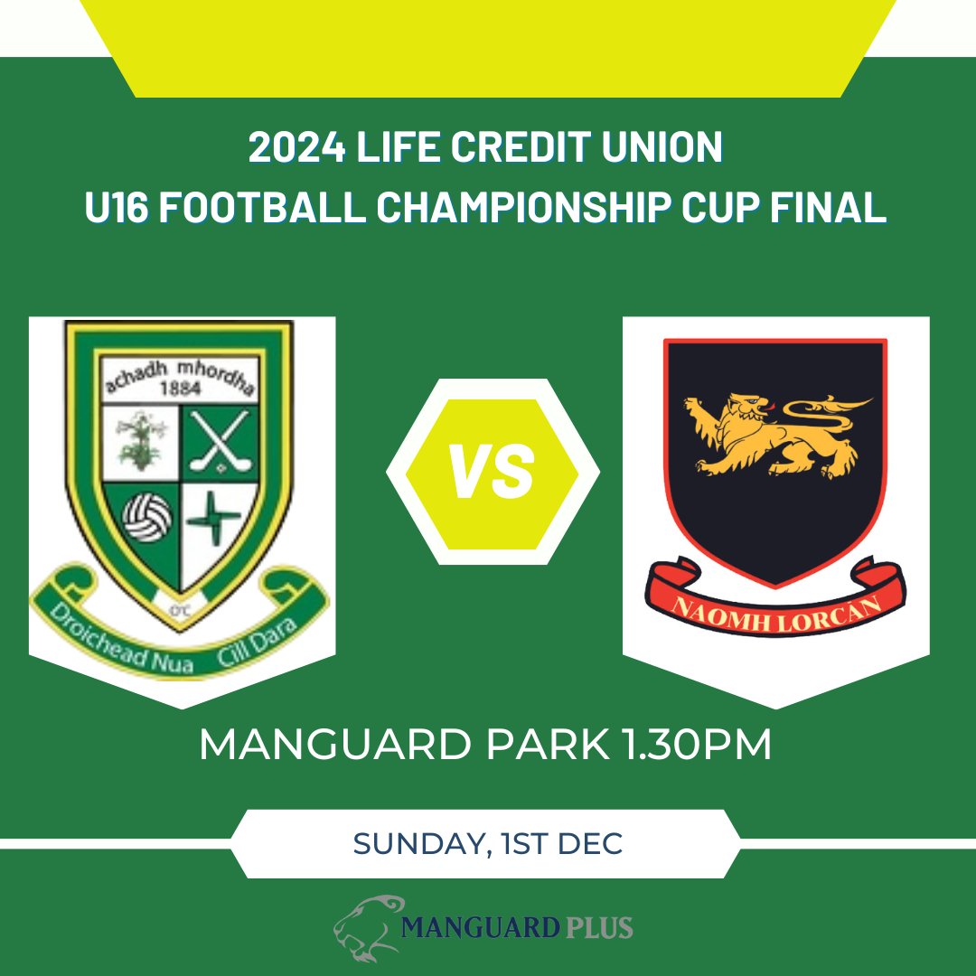 Best of luck to our U16 team and management this afternoon in the U16 Football Championship Final.

Moorefield v St Laurence's 
Venue: Manguard Park, 1.30pm 

Come support the team and management. Tickets are available here embed.futureticketing.ie/c/kildare-gaa/
#Moores2024