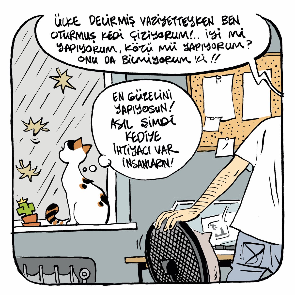 evdecatbasina's tweet photo. Asıl şimdi ihtiyaç var kediye 🐾 https://t.co/yJRpB71vnw