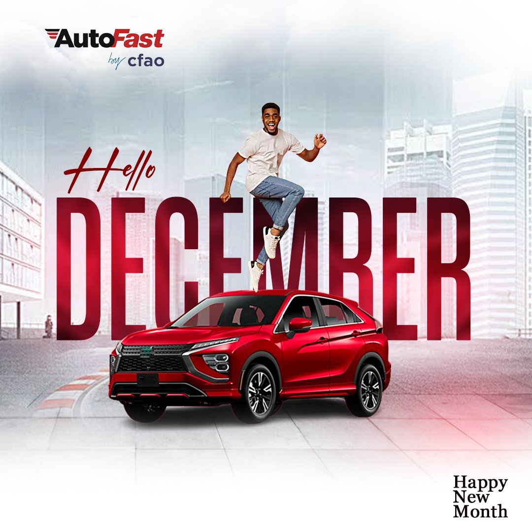 AutofastN's tweet photo. December is here! Happy New Month
Take care of your car this season and enjoy a Detty December with Autofast by CFAO.
Contact us today for more information 0704 012 1215

#AutoFastbyCFAO
#happynewmonth
#dettydecember 
#safetyfirst
#QuickServiceExperts 
#FleetMaintenance https://t.co/hh4XIrfCrJ
