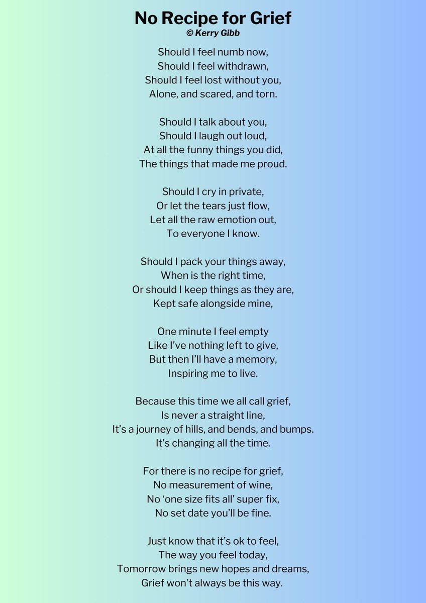 I recently wrote this poem and read it at the Woking &amp; Sam Beare Hospice Light up a Life service.

I wanted to share it here for anyone it may resonate with. 💕

#poem #poemofloss