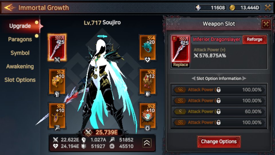 cyqualia's tweet photo. I can feel the difference between SSS and SS grade after acquiring my first SSS1 Blade. It look so cool >,< I'm also rockin' the Lightning Blade skill sheesh! #YGGxImmortalRising #YGGGAPS8 @YieldGuild @ImmortalRising2 https://t.co/LmptSgB8SI