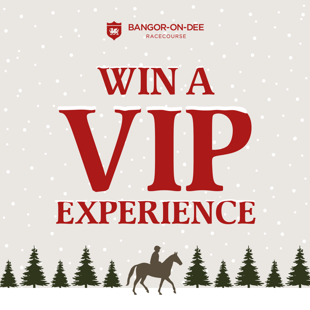 CHRISTMAS COMPETITION🎅

From 01-07 December, it’s your chance to WIN a VIP Experience at Bangor-on-Dee Racecourse!✨

To enter:
✅LIKE this post
✅FOLLOW our page
✅TAG a friend below
✅SHARE this post for a bonus entry!

Entries close at 11:59pm on 7th December.

T&amp;C's Apply.