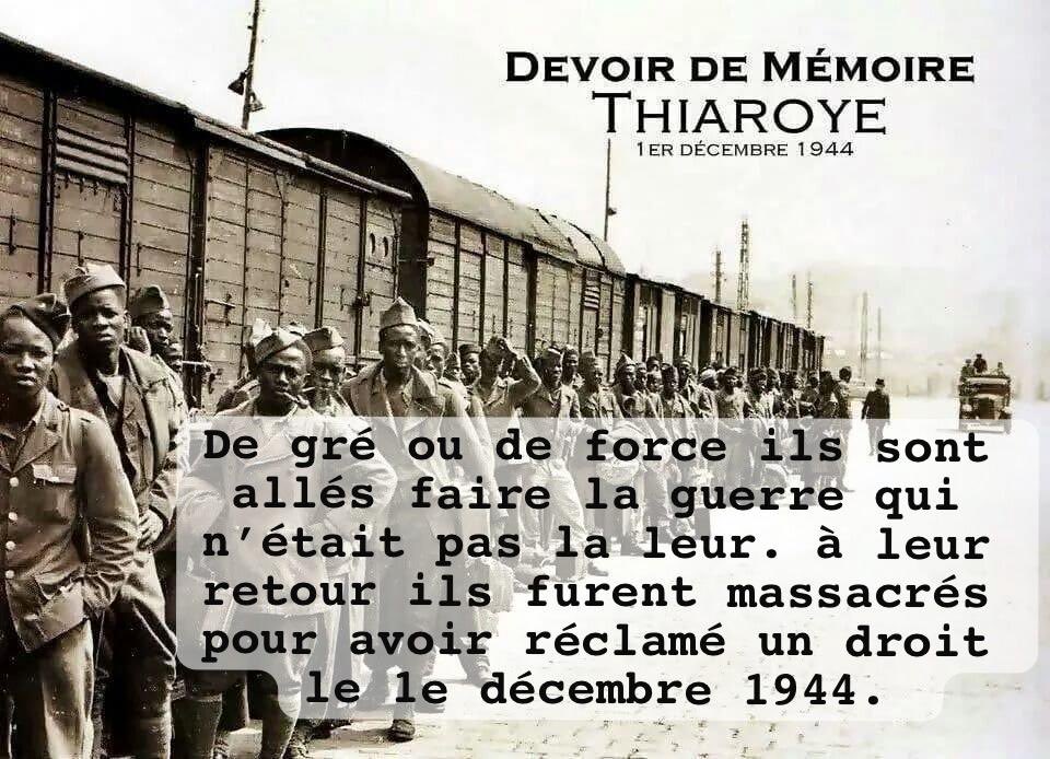 Pour que nul n’en ignore. Par devoir de mémoire. 
Thiaroye 44 c’est une histoire à restaurer avec fierté.