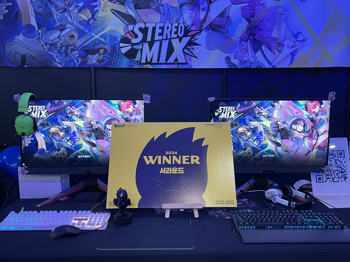 <Stereo-Mix!>가 Best of Best Burning Beaver 상을 수상했습니다!!!!!!
#버닝비버 #StereoMixGame
