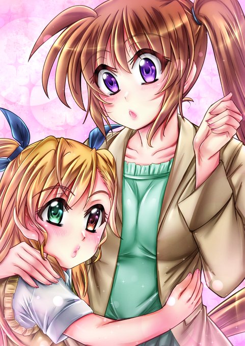 軽い気持ちでワンドロにチャレンジしてみたけど、、、結局、8時間以上かかってしまった……残念無念。 大人のなのはさん描こうと思ったけど、親子の方が大人感でるよな～と思ってこうなりました～ 