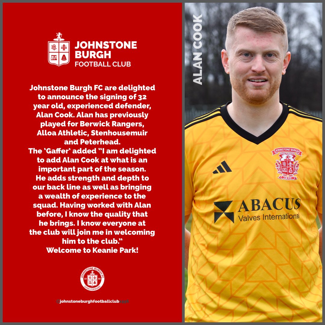 Johnstone Burgh Football Club tweet media