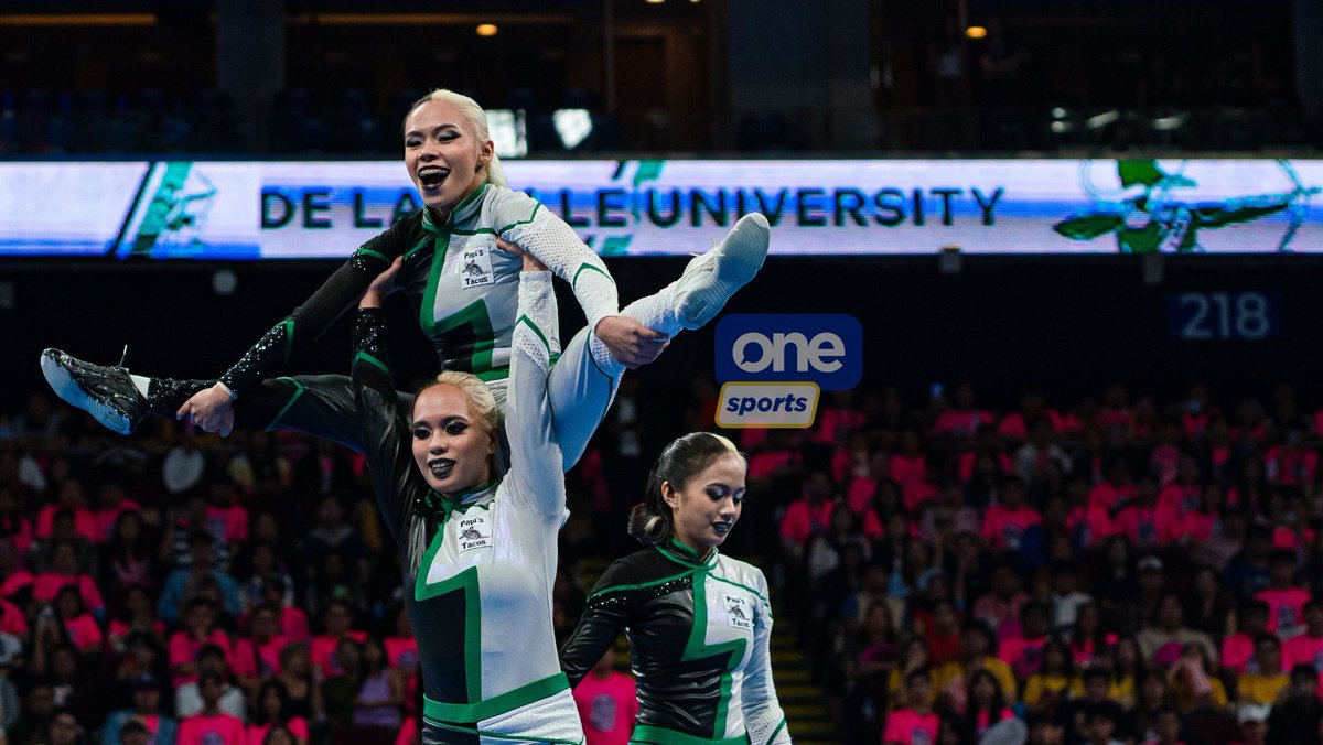 OneSportsPHL's tweet photo. MADE THEIR FINAL MOVE 🫱🏽🫲🏼
The DLSU Animo Squad went with a queen’s gambit move as they stepped on the board in the UAAP Season 87 Cheerdance Competition!
#TheFinalMove #UAAPCDC #UAAPSeason87 #StrongerBetterTogether #OneSports https://t.co/BWenzg0ZZP
