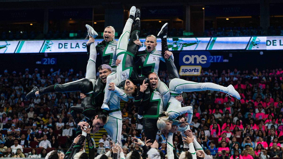 OneSportsPHL's tweet photo. MADE THEIR FINAL MOVE 🫱🏽🫲🏼
The DLSU Animo Squad went with a queen’s gambit move as they stepped on the board in the UAAP Season 87 Cheerdance Competition!
#TheFinalMove #UAAPCDC #UAAPSeason87 #StrongerBetterTogether #OneSports https://t.co/BWenzg0ZZP