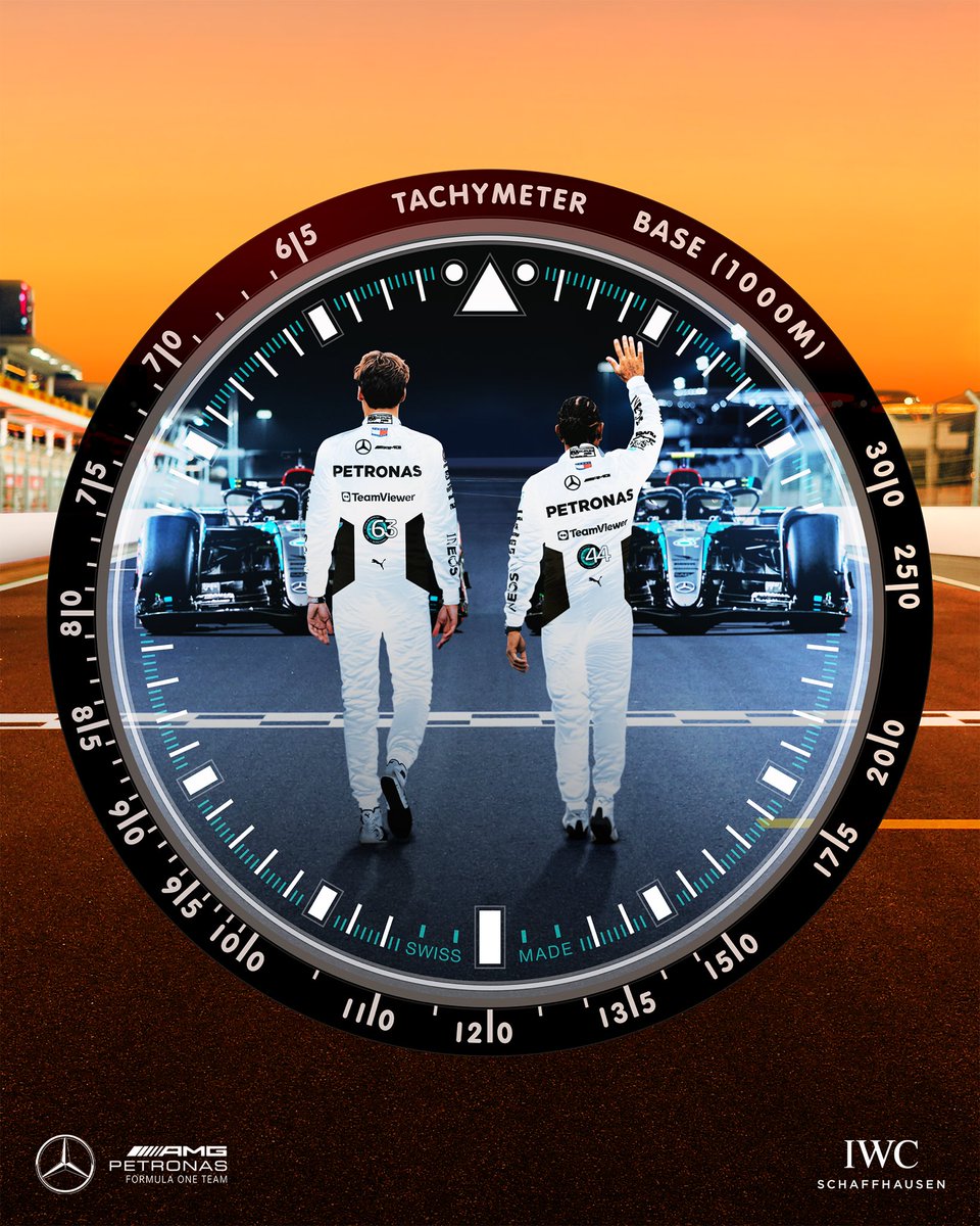 MercedesAMGF1's tweet photo. Ready for launch 🚀 The penultimate Race Day of the year 💪 Here we go! 

#Thereference #IWCwatches #Ad https://t.co/H9oSS7lDCc