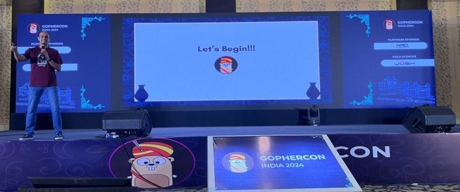 GopherConIndia's tweet image. GopherCon India 2024 kicks off today in Jaipur, with Gautam Rege hosting the event!

Get ready for two action-packed days filled with insights, innovation, and everything Go.

Here’s to making the 9th edition one to remember!
#GCI24 #GopherConIndia2024 #Golang