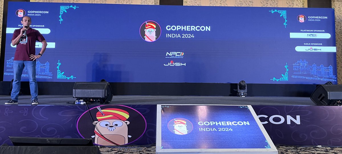 GopherConIndia's tweet image. GopherCon India 2024 kicks off today in Jaipur, with Gautam Rege hosting the event!

Get ready for two action-packed days filled with insights, innovation, and everything Go.

Here’s to making the 9th edition one to remember!
#GCI24 #GopherConIndia2024 #Golang