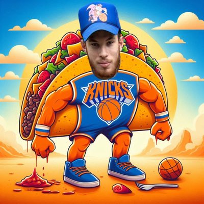 BenMuseNYK's tweet photo. I vowed to be a better taco for Knicks Nation.

Everyday I am striving to make good on my word.

#BenMuse🌮 https://t.co/CCYRbT1WPf