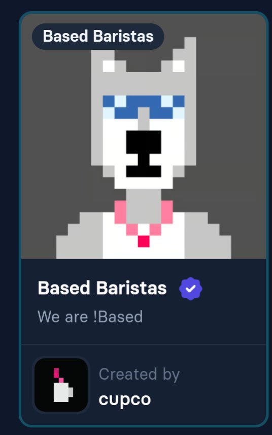 I minted the husband and wife of LUKSO, forever onchain, forever together . 

Code is art!

Awesome job <a href="/_CupCo/">CUP ☕️🆙⛓️</a>