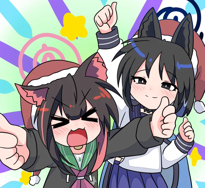 #ブルアカ #桐生キキョウ #杏山カズサ 12月なのでアイコン変えようの会