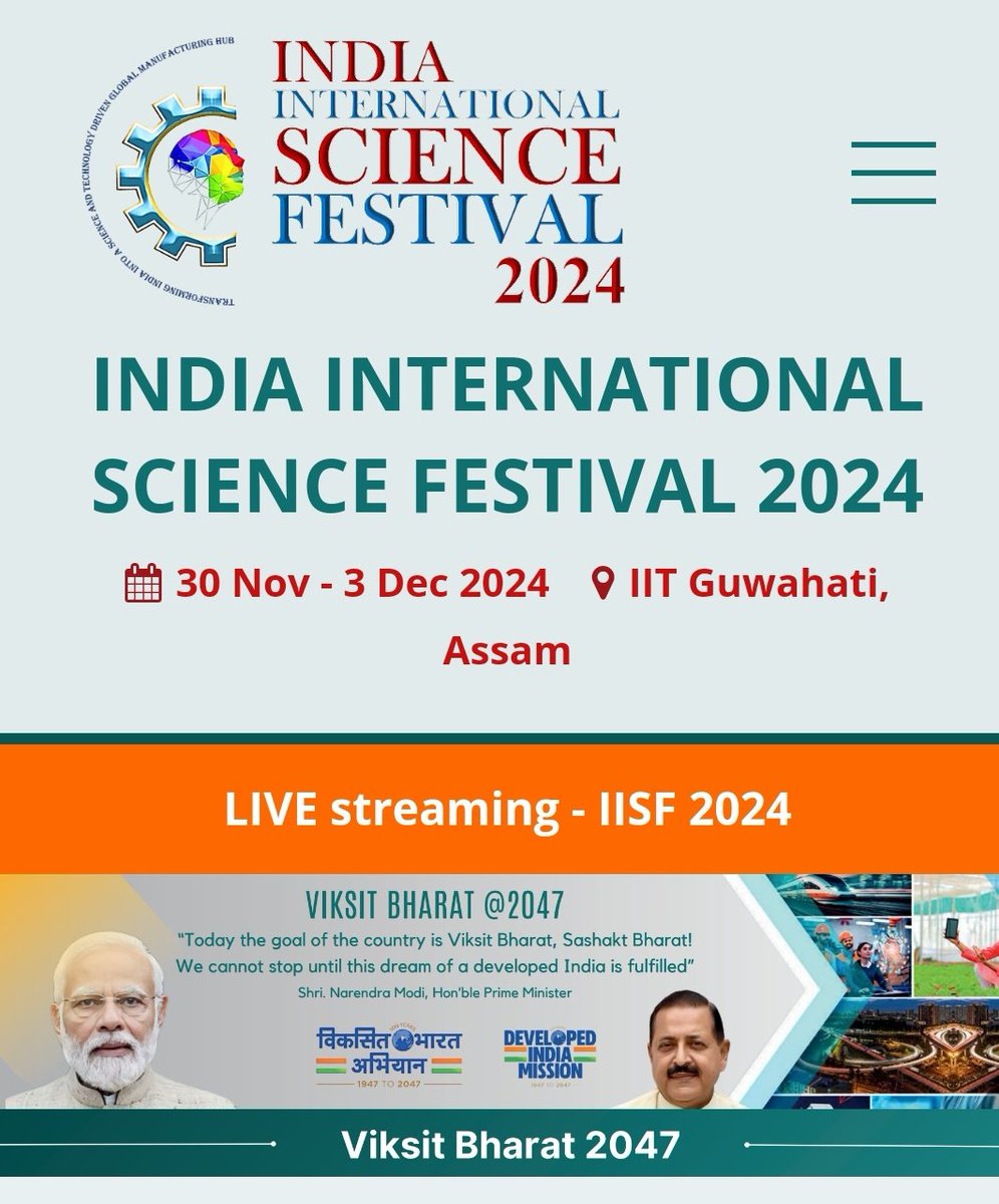 Employ_News's tweet image. 🌟 At the ongoing India International Science Festival in #Guwahati, the latest issue of #EmploymentNews was unveiled, highlighting its vital role in bridging science and society, inspiring the next generation of #changemakers! 
Visit. iisf2024.in
#IISF2024