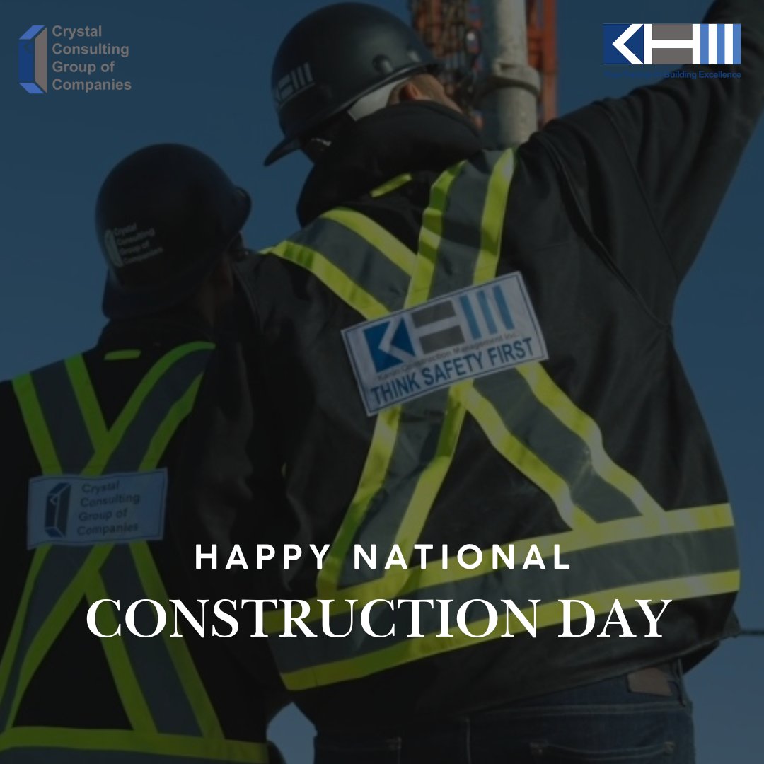 KCM_Management's tweet photo. Celebrating the hardworking men and women who build our communities from the ground up. Happy National Construction Day! From all of us at CCI Group and Kanin Construction Management

#CCI #crystalgroup #construction #highrise #canada #britishcolumbia #BC #vancouver https://t.co/sUkyLIc1Gp