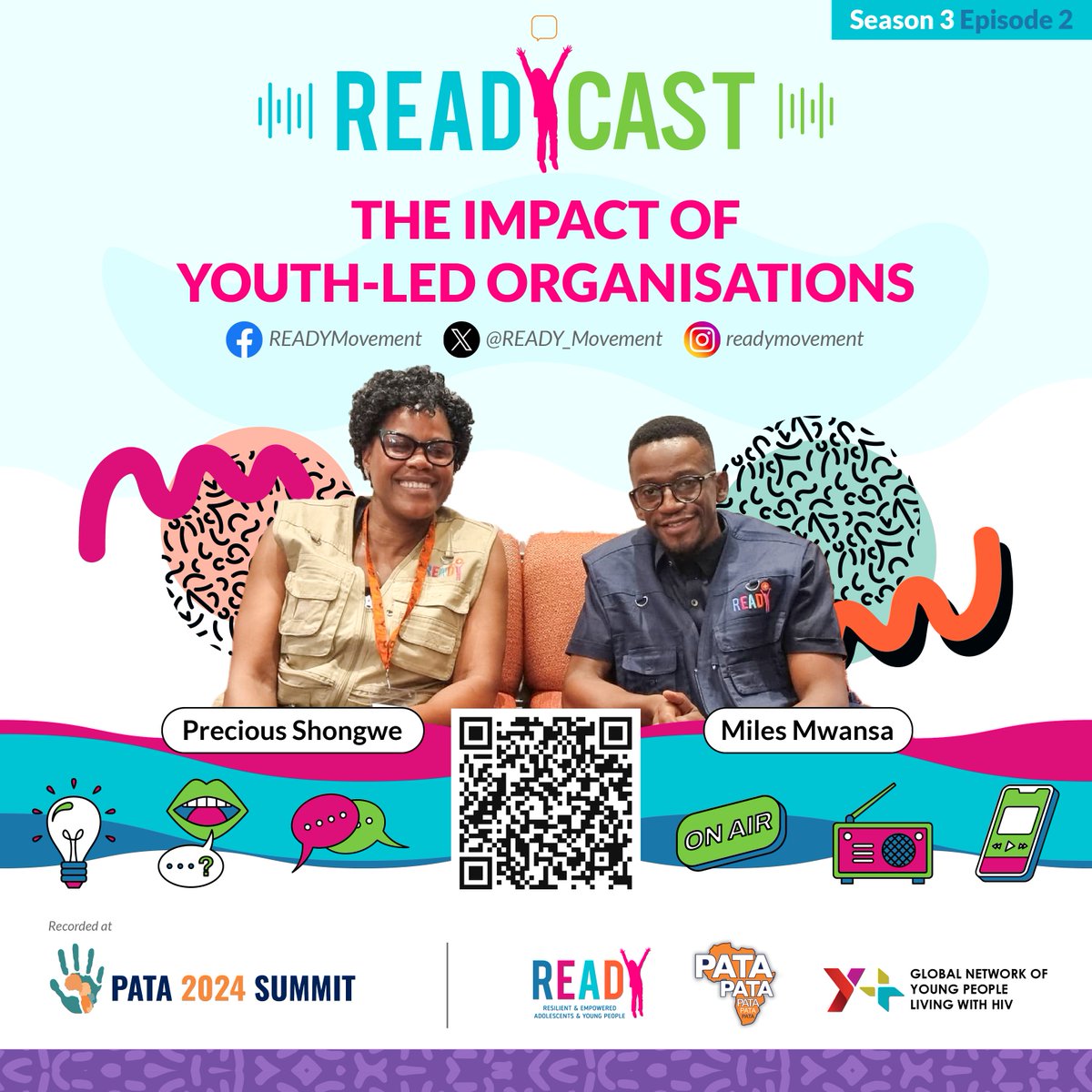 READY_Movement's tweet photo. Continuing with our #WorldAIDSDay commemorations, listen to the second episode of the #READYCast season 3 on @Spotify as we discuss the impact and role of youth-led organisations in the #HIV response and movement building!
Listen now π§ https://t.co/3EyEbggcB7 https://t.co/5AmHSyCAAB