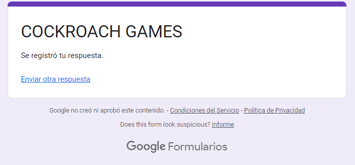 SoyBlancon's tweet photo. @CucarachaStudio Formulario Enviado! ⚡️ https://t.co/ak7aPW69dt