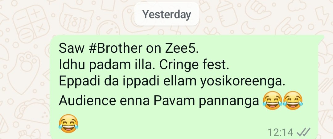 Ajaychairman's tweet image. My reviews &amp;amp; ratings for #Diwali2024 releases

#Amaran 5/5 [Theatre]
#LuckyBaskhar 3.5/5 [Theatre]
#BloodyBeggar 3/5 [OTT]
#Brother 1/5 [OTT]