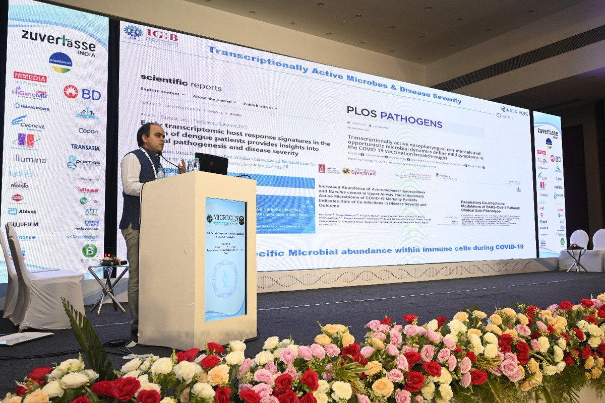 #Microcon2024 at Pune was great to meet pan-India #Microbiologists, share #Genomics enabled discoveries of microbial biology and future strategies through Genomics. Met friends &amp; seniors as well <a href="/vinodscaria/">Vinod Scaria</a> <a href="/3RakeshMishra/">Rakesh K Mishra</a> <a href="/shekhar_mande/">Shekhar Mande</a>