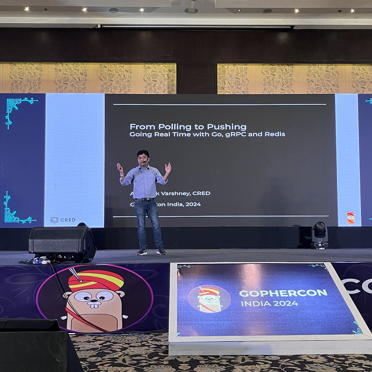 GopherConIndia's tweet image. Abhishek Varshne delves into _From Polling to Pushing: Going Realtime with Go, gRPC, and Redis_, delivering an in-depth look at building real-time systems with efficiency and innovation.

#GCI24 #GopherConIndia2024 #Golang