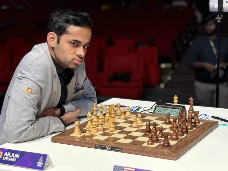 MGD1 (@mgd1_esports) on Twitter photo CHESS THIS WEEK
GM <a href="/ArjunErigaisi/">Arjun Erigaisi</a> now has a published rating of 2801! He is officially a member of the 2800 elite club. Starting on December 3rd, Arjun will be playing the Qatar Masters, as the top seed of the tournament.
#ChessThisWeek #arjunerigaisi CHESS THIS WEEK
GM <a href="/ArjunErigaisi/">Arjun Erigaisi</a> now has a published rating of 2801! He is officially a member of the 2800 elite club. Starting on December 3rd, Arjun will be playing the Qatar Masters, as the top seed of the tournament.
#ChessThisWeek #arjunerigaisi