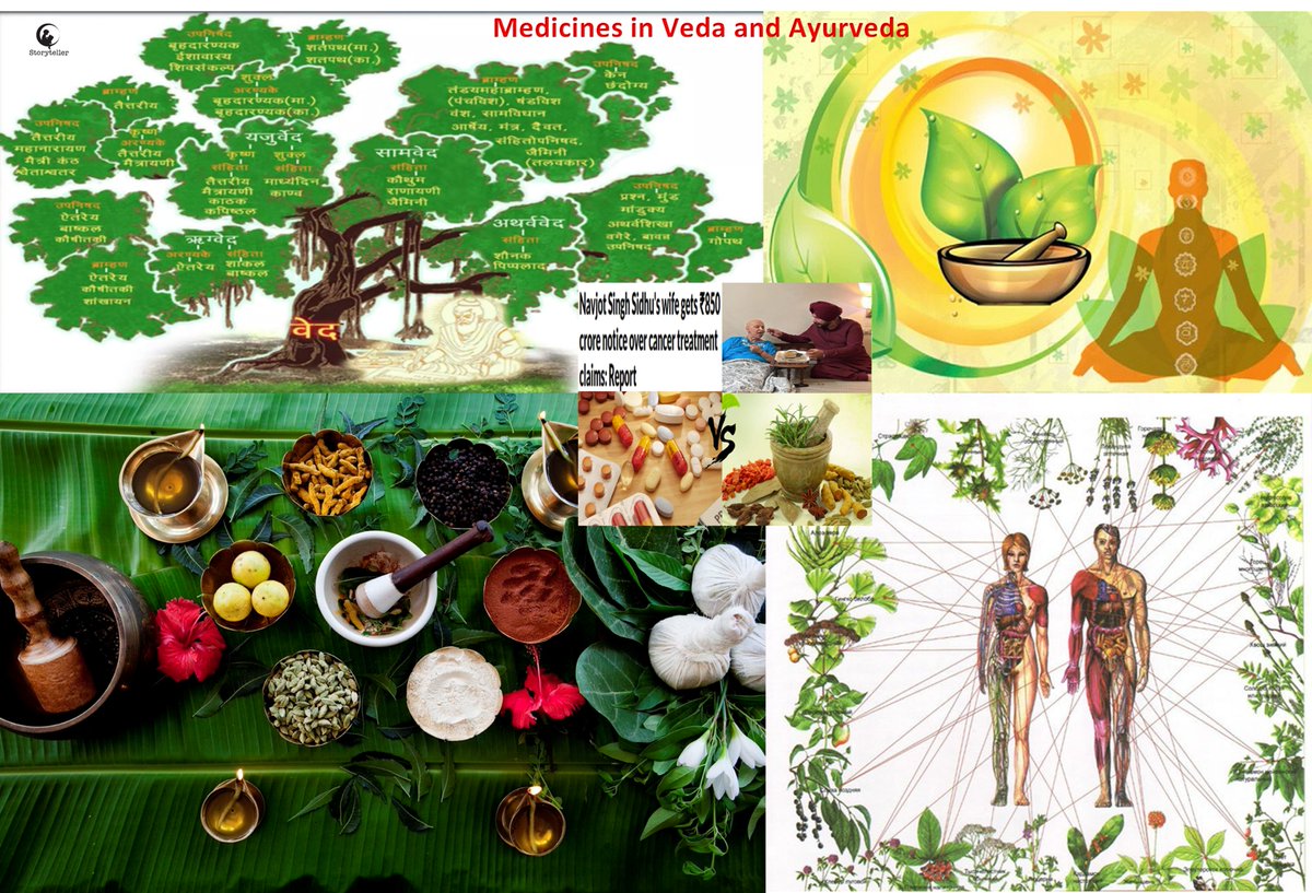 Medicine System of Rig Veda 
World's Oldest and most advanced natural medicine system🧵

Do you know that our Vedic ancestors had developed plants based natural medicine system with proper classification system for medicinal plants and diseases they could cure?

Let's bust the