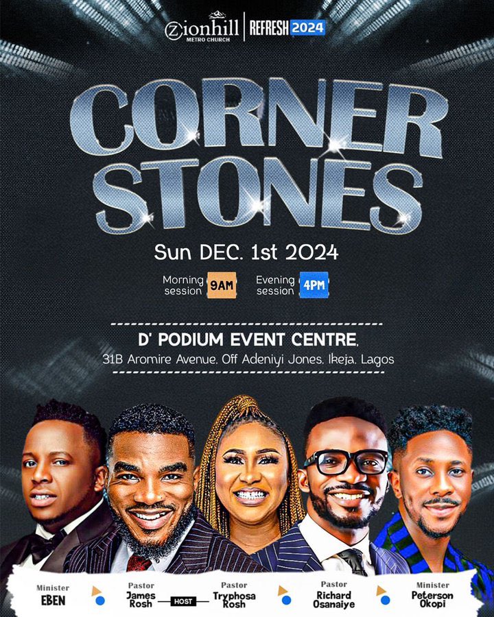 InsideJamesRosh's tweet photo. THE MOMENT WE'VE BEEN WAITING FOR IS HERE!💃💃💯💯💯💯
We can’t wait to receive you TODAY!💃🕺🏾
Time : 9am & 4pm
Venue: D’Podium Int’l Event Center, 31B Aromire Avenue, Off Adeniyi Jones Avenue, Ikeja Lagos
#TheCornerStones
#ZionhillMetroChurch
#REFRESH24 https://t.co/4MEhZJb4AJ
