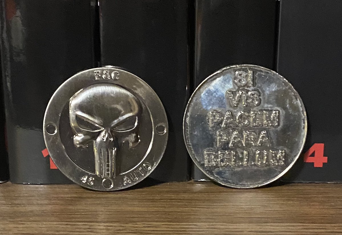 Rookkoor's tweet photo. PUNISHER ITEM OF THE DAY 
2009  Punisher Pledge coins 
( Enjoy my post? Please share or repost )
#Marvel #Comics #Punisher #thepunisher #rookntidas #Punisheritemoftheday https://t.co/jbgvyD9C9w