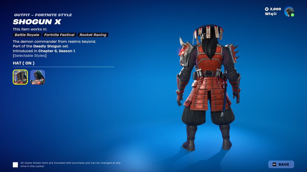 Shogun X Skin :
#Fortnite #Ad #FortniteLeaks #FortniteNews #FortniteC6S1