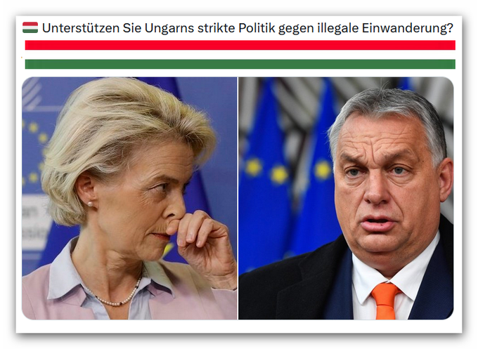 silverfrau's tweet photo. 😍🇭🇺Viktor ORBÁN🇭🇺😍 fragt euch: "Unterstützt Ihr Ungarns strikte Politik gegen illegale Einwanderung?" https://t.co/nZ5fW2ard8