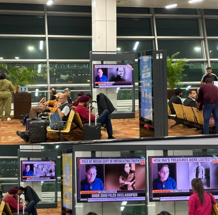 anujdhar's tweet photo. Netaji death mystery @ Delhi airport.  @News9Tweets @SudhaSadhanand  🙏

#thebosedeception

@chandrachurg @PenguinIndia @premanka https://t.co/Y9zLmQkD1e